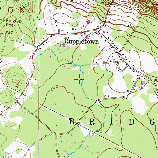 Topographic Map of Township of Bridgeton, PA