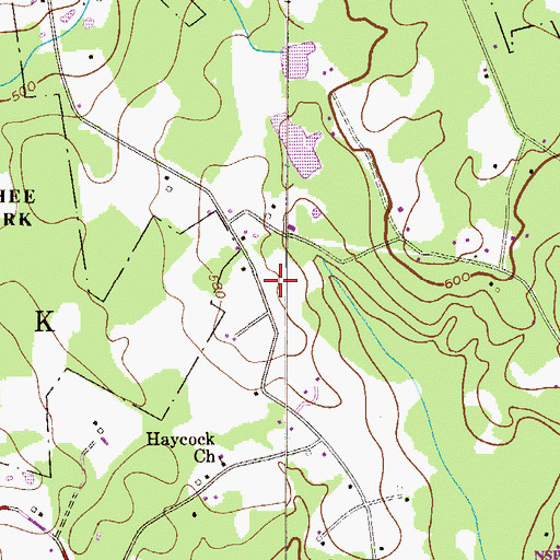 Topographic Map of Township of Haycock, PA
