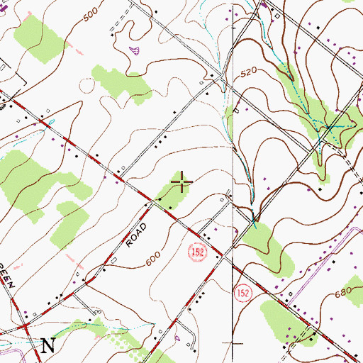 Topographic Map of Township of Hilltown, PA