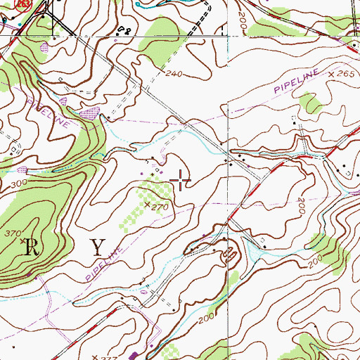 Topographic Map of Township of Solebury, PA