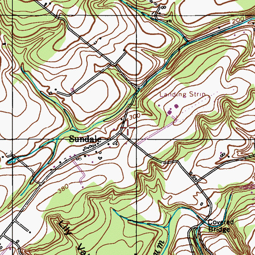 Topographic Map of Township of Tinicum, PA