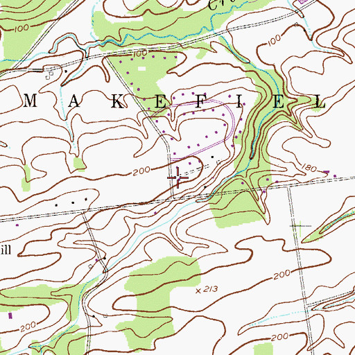 Topographic Map of Township of Upper Makefield, PA