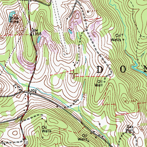 Topographic Map of Township of Donegal, PA