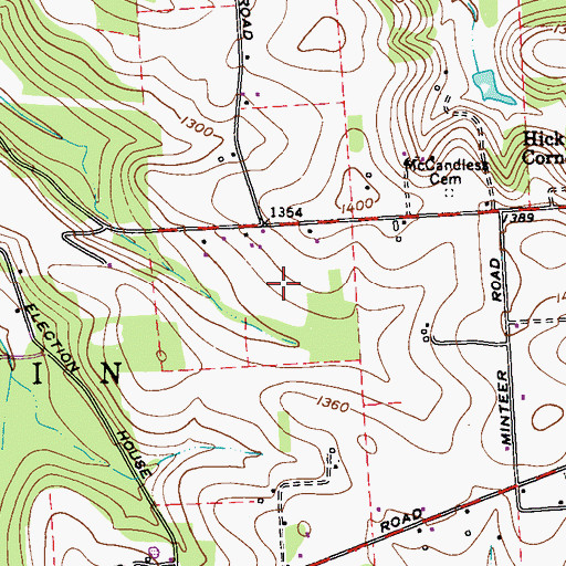 Topographic Map of Township of Franklin, PA
