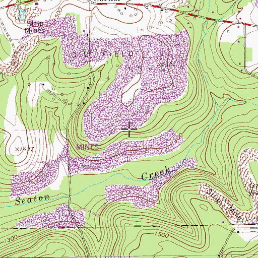 Topographic Map of Township of Venango, PA
