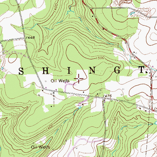 Topographic Map of Township of Washington, PA