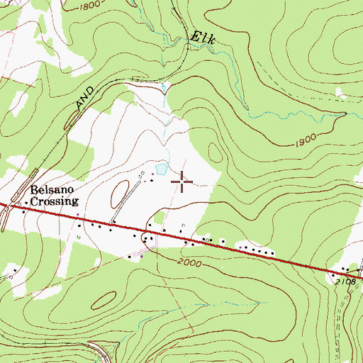 Topographic Map of Township of Blacklick, PA