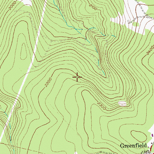 Topographic Map of Township of Gallitzin, PA