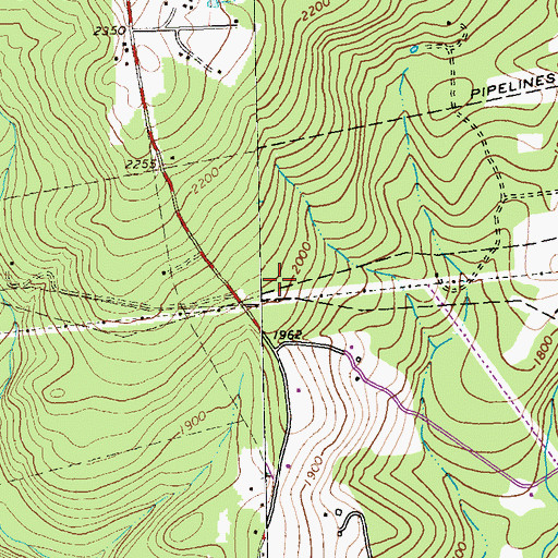 Topographic Map of Township of Jackson, PA