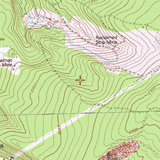 Topographic Map of Township of Portage, PA