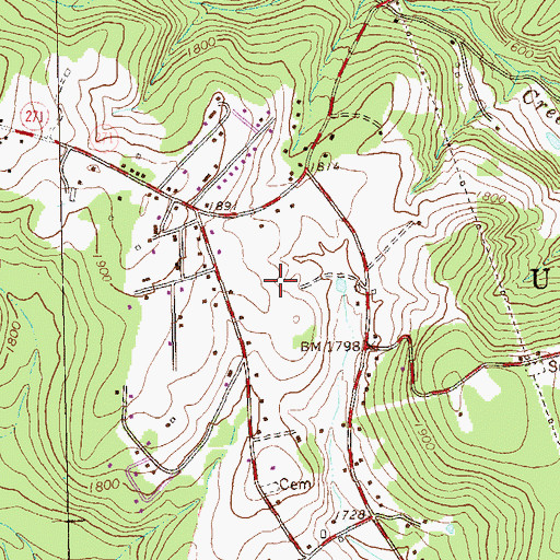 Topographic Map of Township of Upper Yoder, PA