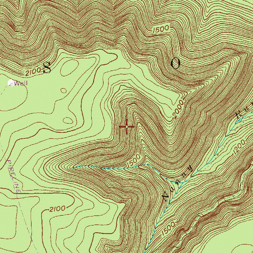 Topographic Map of Township of Gibson, PA