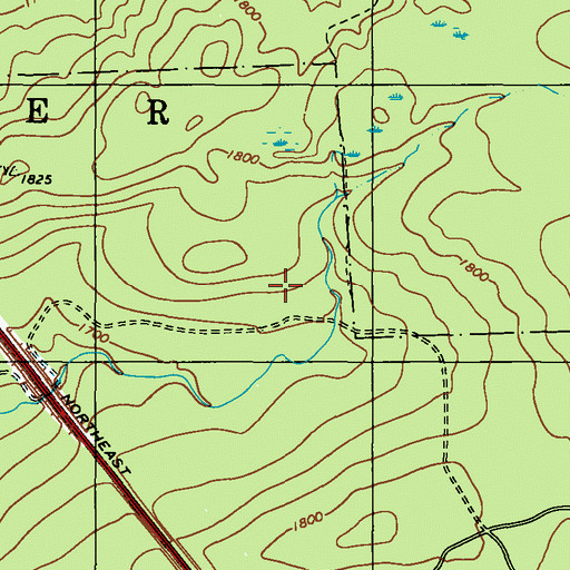 Topographic Map of Township of Kidder, PA