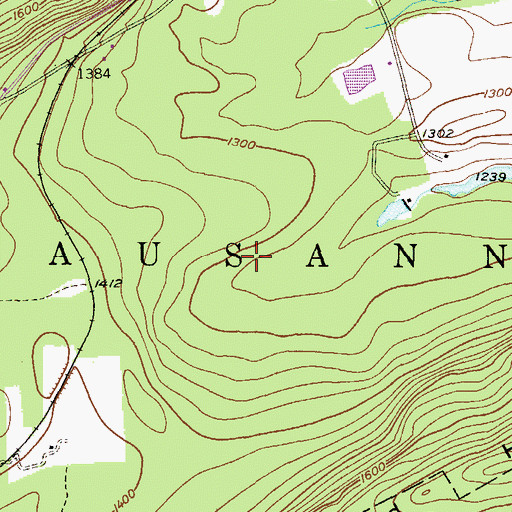Topographic Map of Township of Lausanne, PA