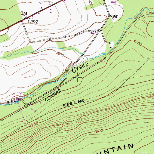 Topographic Map of Township of Packer, PA