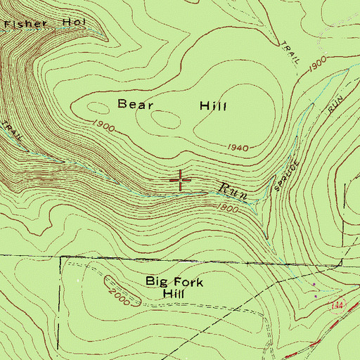 Topographic Map of Township of Burnside, PA