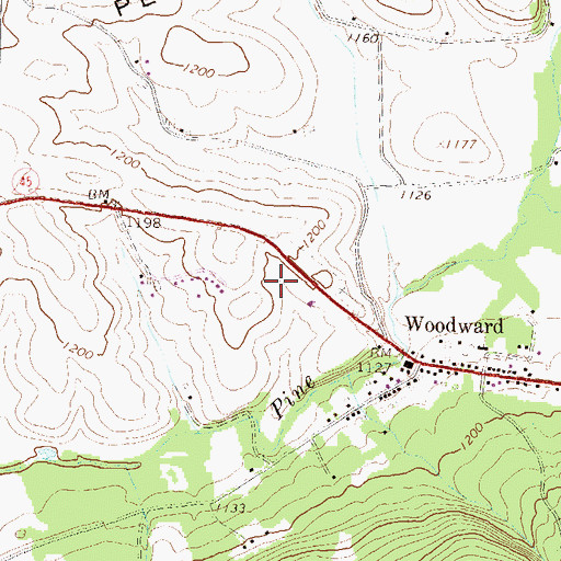 Topographic Map of Township of Haines, PA