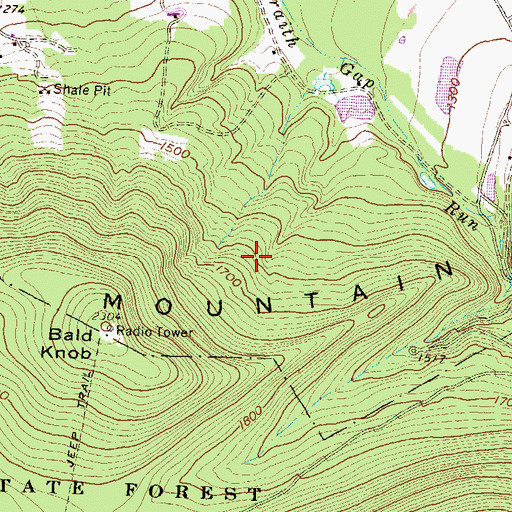 Topographic Map of Township of Harris, PA