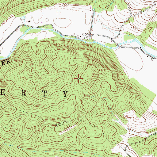 Topographic Map of Township of Liberty, PA