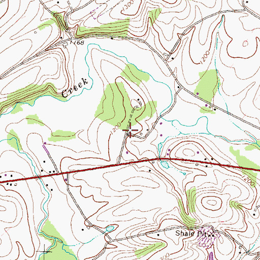 Topographic Map of Township of Potter, PA