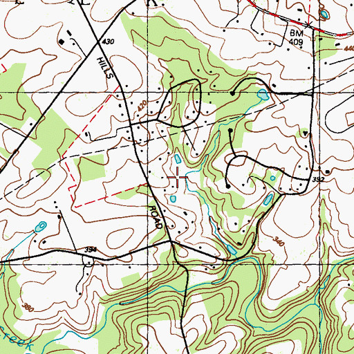 Topographic Map of Township of Elk, PA