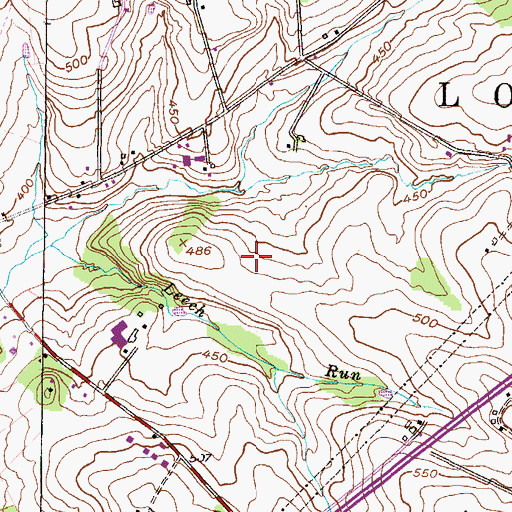 Topographic Map of Township of Lower Oxford, PA