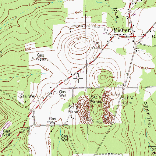 Topographic Map of Township of Millcreek, PA