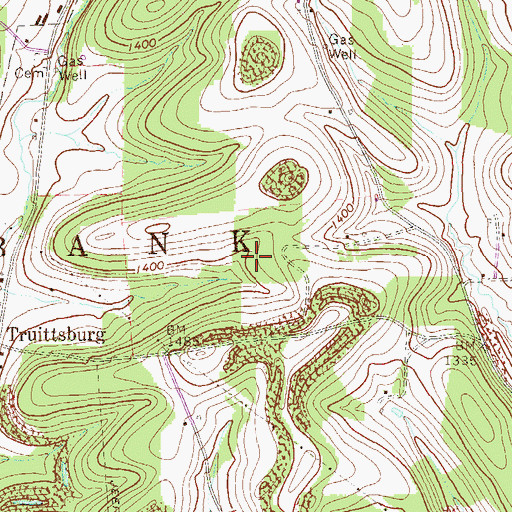 Topographic Map of Township of Redbank, PA