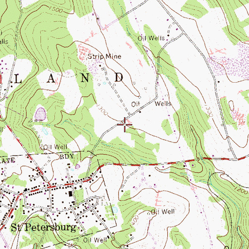 Topographic Map of Township of Richland, PA