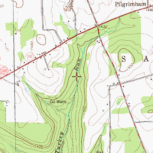 Topographic Map of Township of Salem, PA