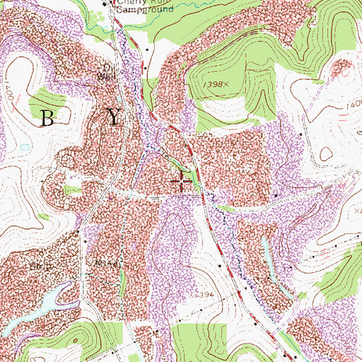 Topographic Map of Township of Toby, PA