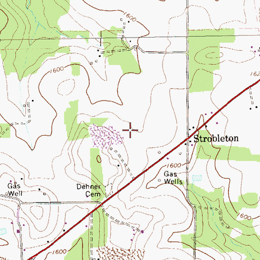 Topographic Map of Township of Washington, PA