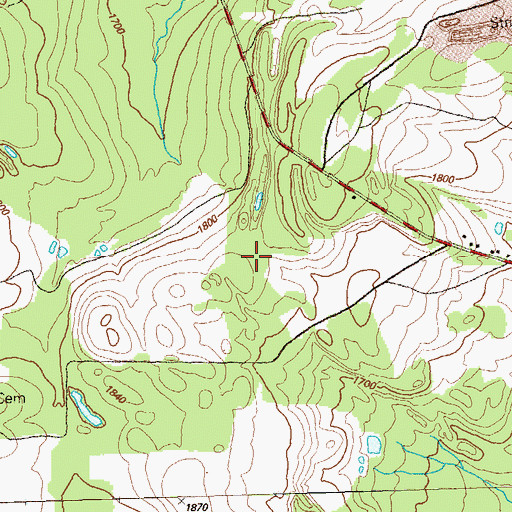 Topographic Map of Township of Decatur, PA