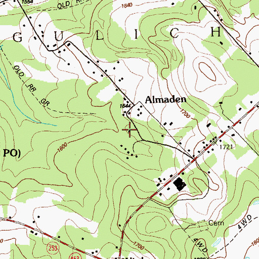 Topographic Map of Township of Gulich, PA