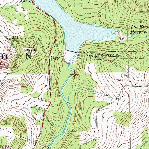 Topographic Map of Township of Union, PA