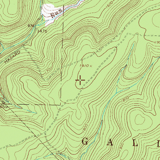 Topographic Map of Township of Gallagher, PA