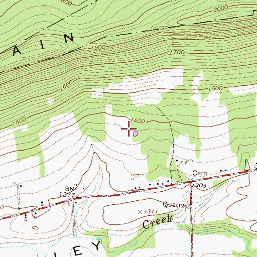 Topographic Map of Township of Greene, PA