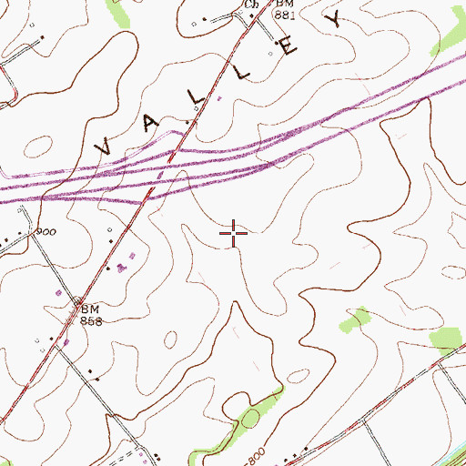 Topographic Map of Township of Porter, PA