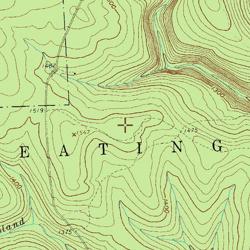 Topographic Map of Township of West Keating, PA