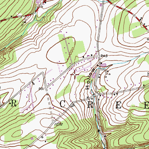 Topographic Map of Township of Briar Creek, PA