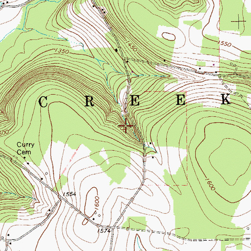 Topographic Map of Township of Oil Creek, PA