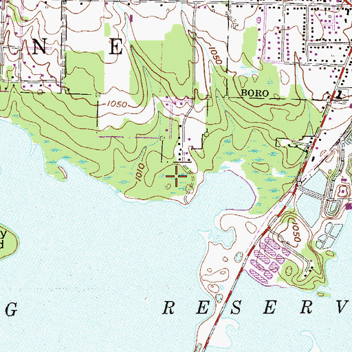 Topographic Map of Township of Pine, PA