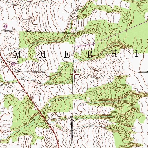 Topographic Map of Township of Summerhill, PA