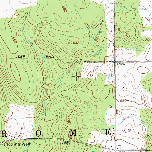 Topographic Map of Township of Rome, PA