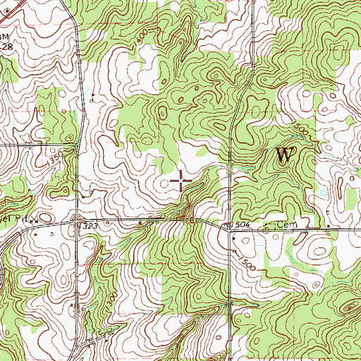 Topographic Map of Township of Wayne, PA