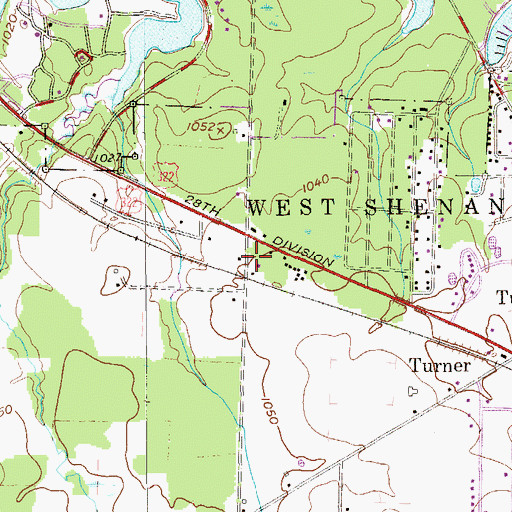 Topographic Map of Township of West Shenango, PA