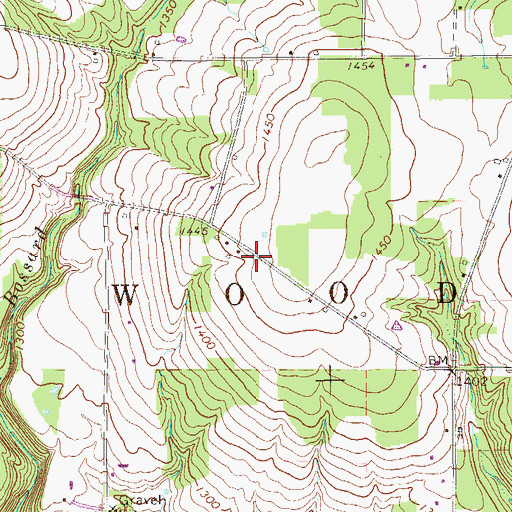 Topographic Map of Township of Woodcock, PA