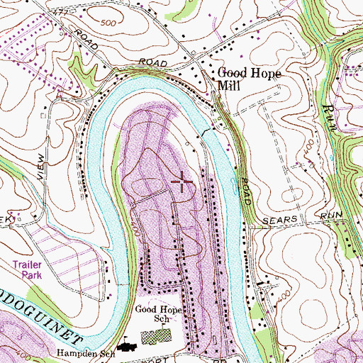 Topographic Map of Township of Hampden, PA