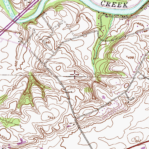 Topographic Map of Township of Silver Spring, PA