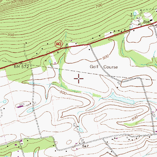 Topographic Map of Township of East Hanover, PA